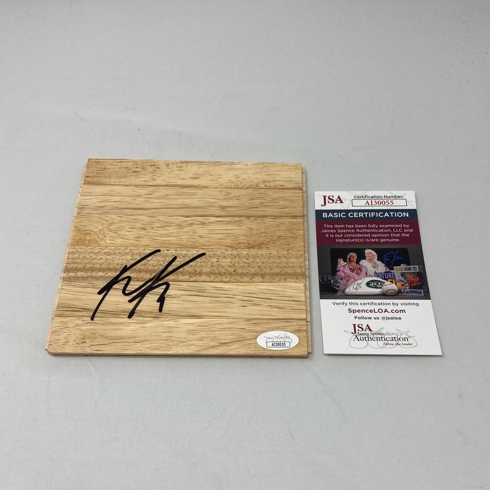 Kevin Knox signed 6x6 Floor Kentucky Wildcats Detroit Pistons JSA COA